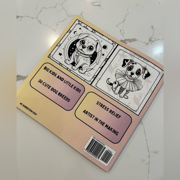 Cute dogs colouring book NWT cozy stress relief all breeds - Picture 2 of 3